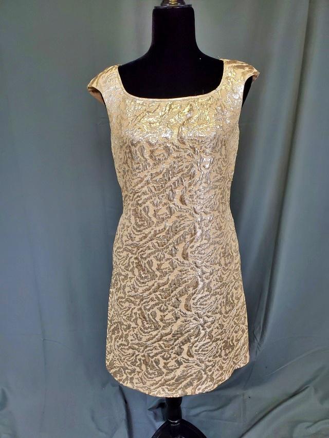 Marchesa Notte Silver Animal Print Dress (1 of 7)