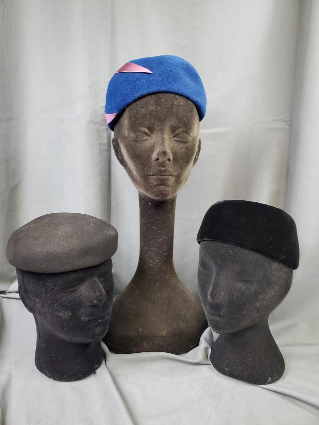 3 Vintage Ladies Hats - Pillbox and more (1 of 18)