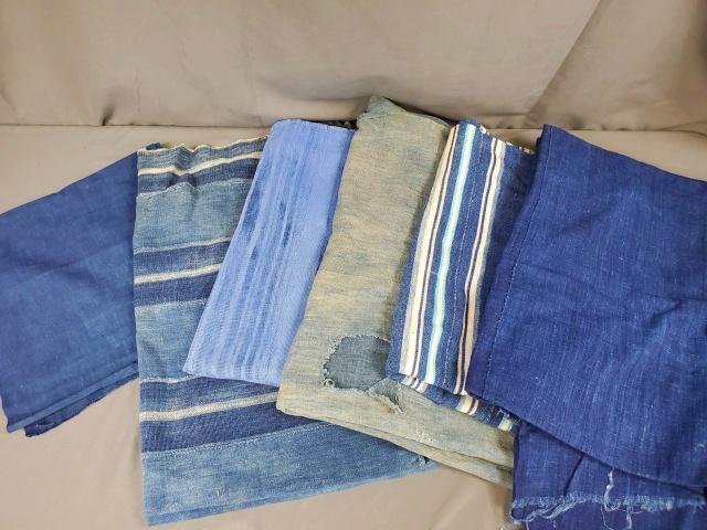 Vintage Indigo Fabric - 6 Pcs Yardage (1 of 17)