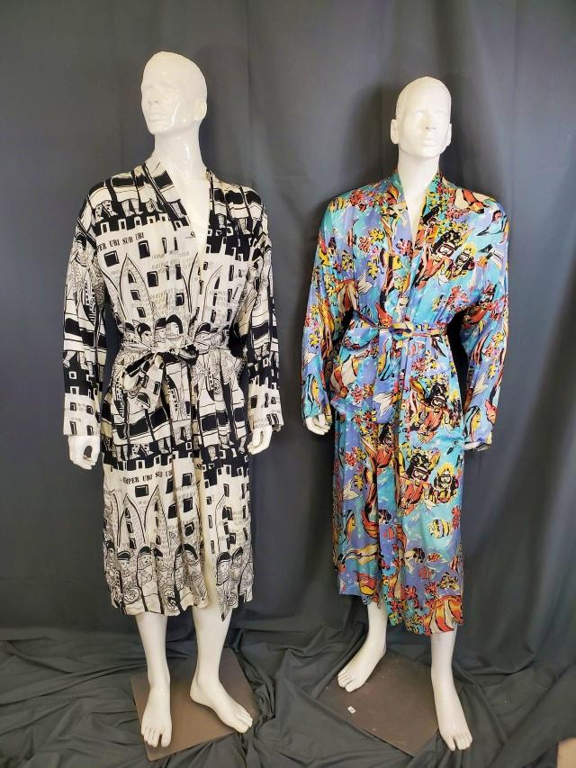 2 Vintage Men's Robes by Man Silk - XL (1 of 10)