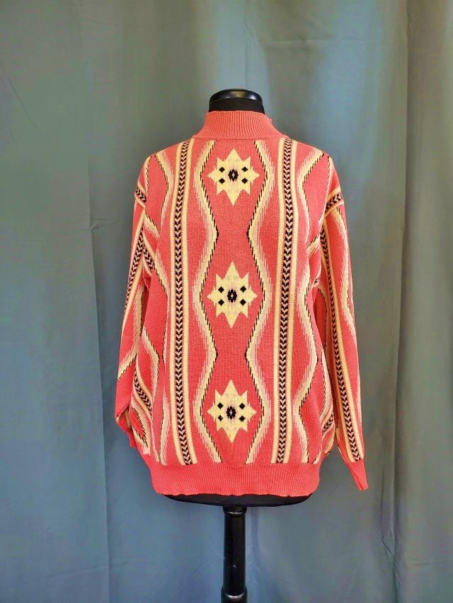 Vintage Ladies Italian Pink Sweater -XL (1 of 6)