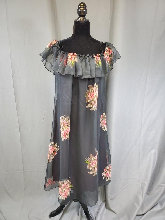 Vintage Black Floral Dress by Teal Traina (1 of 6)