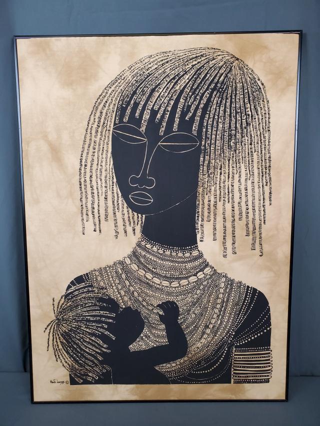 Framed African Batik by Heidi Lange (1 of 4)