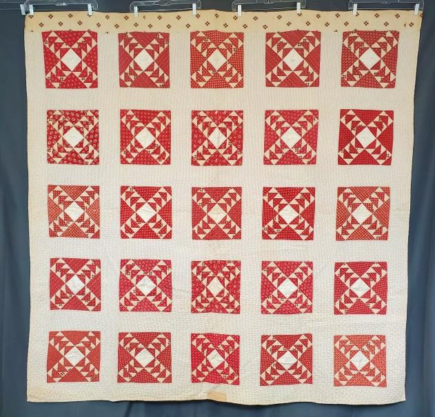 Antique c1850 Signature Goose in the Pond Quilt (1 of 13)