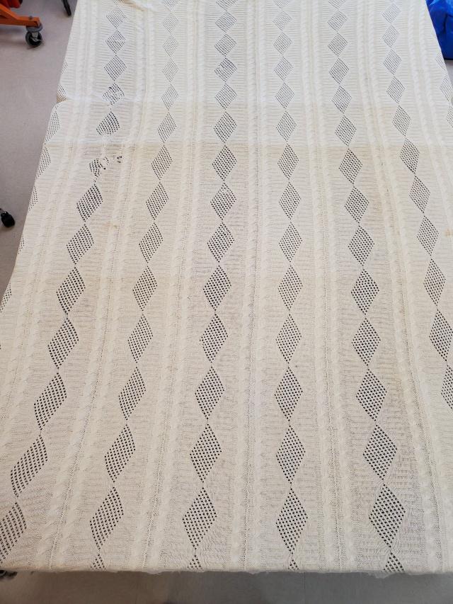 Vintage Hand Knit Bed Spread Cable Motifs (1 of 13)