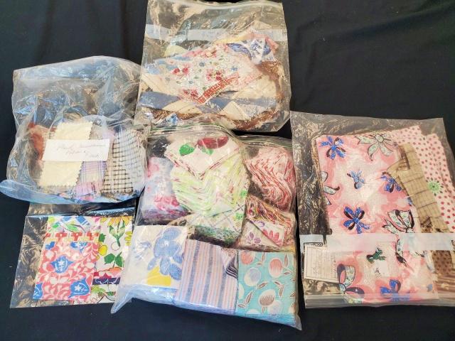 Collection of Feedsack Print Squares - Laura Fisher Estate (1 of 8)