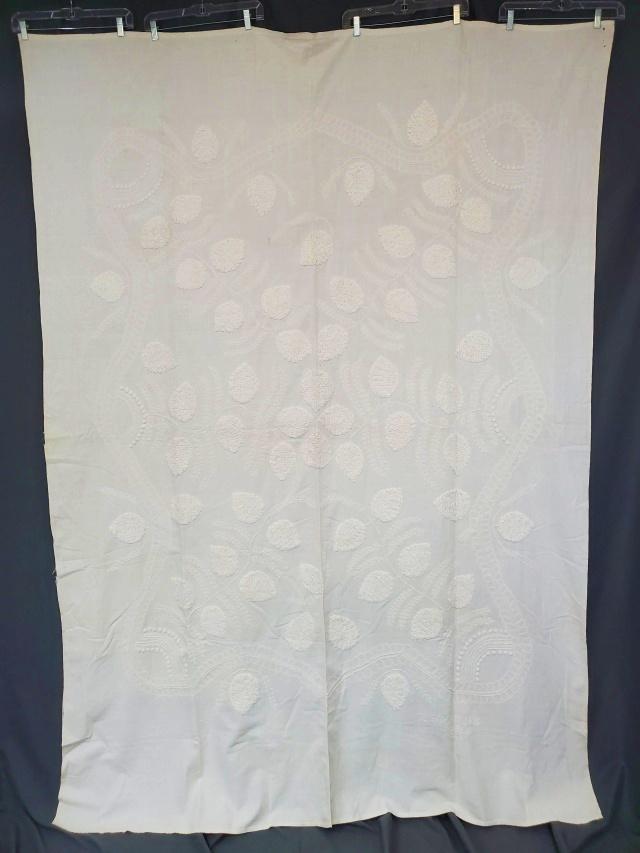 Antique Whitework Candlewick Bedspread 1874 (1 of 19)