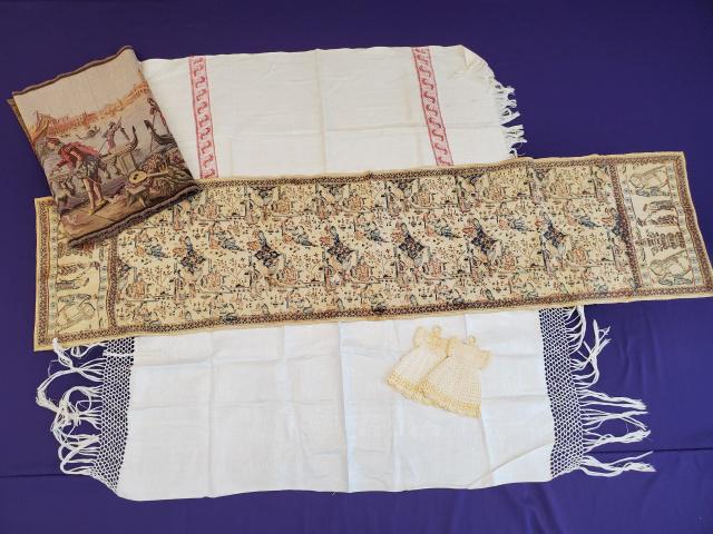 Vintage Linens: Towels, Runner, Tapestry (1 of 20)