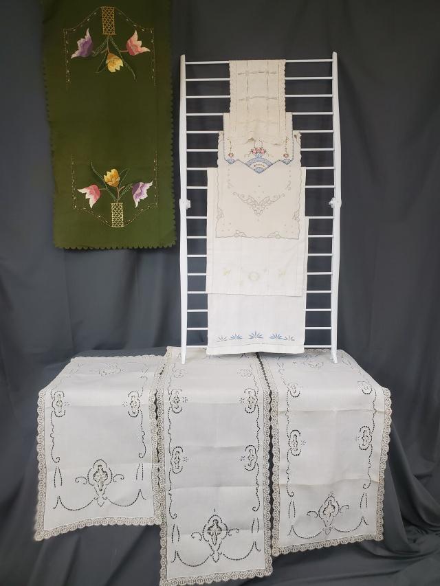 Group of 9 Vintage Runner or Dresser Scarves (1 of 20)