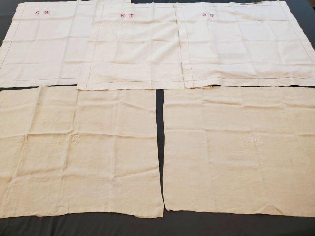 5 Antique Linen Pillow Covers with Initials (1 of 18)