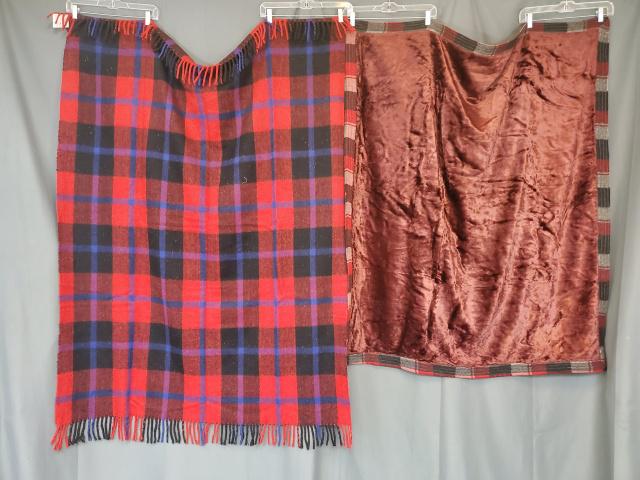 2 Vintage Wool Lap Blankets (1 of 9)