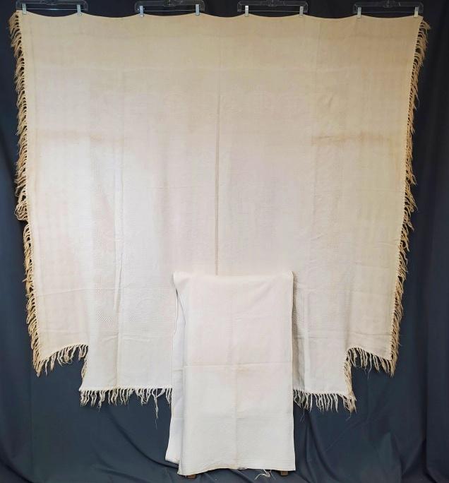 Antique Blanket and 2 Blanket Fragments (1 of 17)
