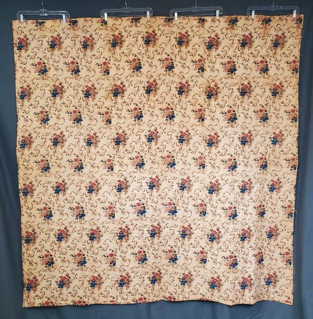 Antique Whole Cloth Chintz Quilt (1 of 12)