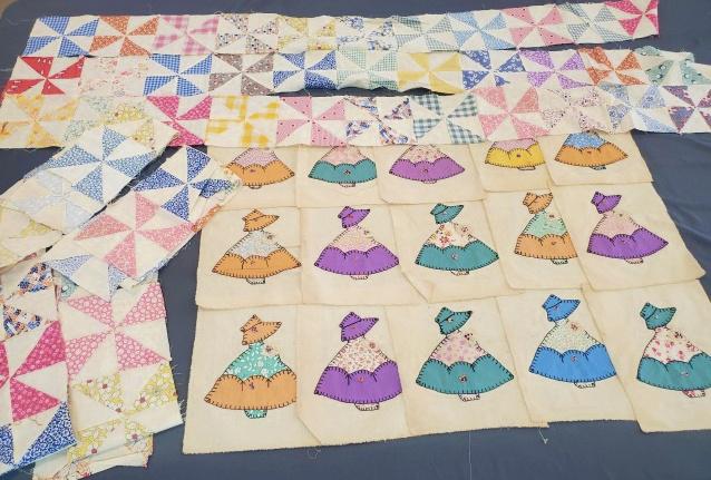 2 Sets of Vintage Quilt Blocks (1 of 10)