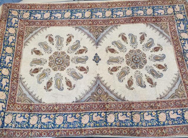 Vintage Hand Blocked Table Cloth from Iran (1 of 11)