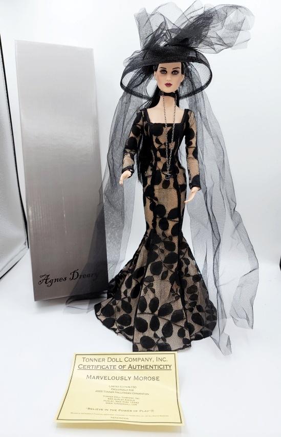Tonner Tyler Wentworth Marvelously Morose Doll: Tonner Tyler Wentworth Marvelously Morose Sister Dreary Agnes Doll T8ADSD05 Limited Edition of 150 exclusively for 2008 Tonner Halloween Convention. Doll has bendable arms and articulated torso. Comes