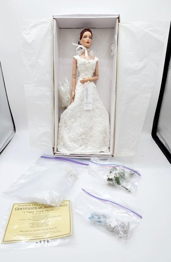 Tonner Tyler Wentworth I Take Thee Matt Doll: Tonner Tyler Wentworth I Take Thee Matt Doll T9TWSD10 Limited Edition of 200 exclusively for "On Film" Tonner Collectors Convention 2009 . Never out of box. Doll has bendable arms, wrists and torso. C