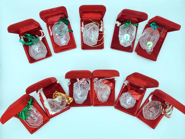 Set of Waterford 12 Days of Christmas Ornaments (1 of 9)