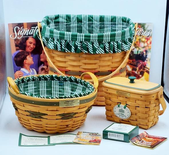 3 Longaberger Baskets: Dresden Tour, Popcorn, Winter Wishes (1 of 19)