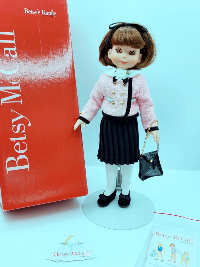 Betsy McCall Doll - Perfectly Suited: Robert Tonner Betsy McCall Doll - Perfectly Suited in original box. About 14" tall. These dolls and items have been gently played with, redressed, and displayed behind glass in a smoke free and pet fr