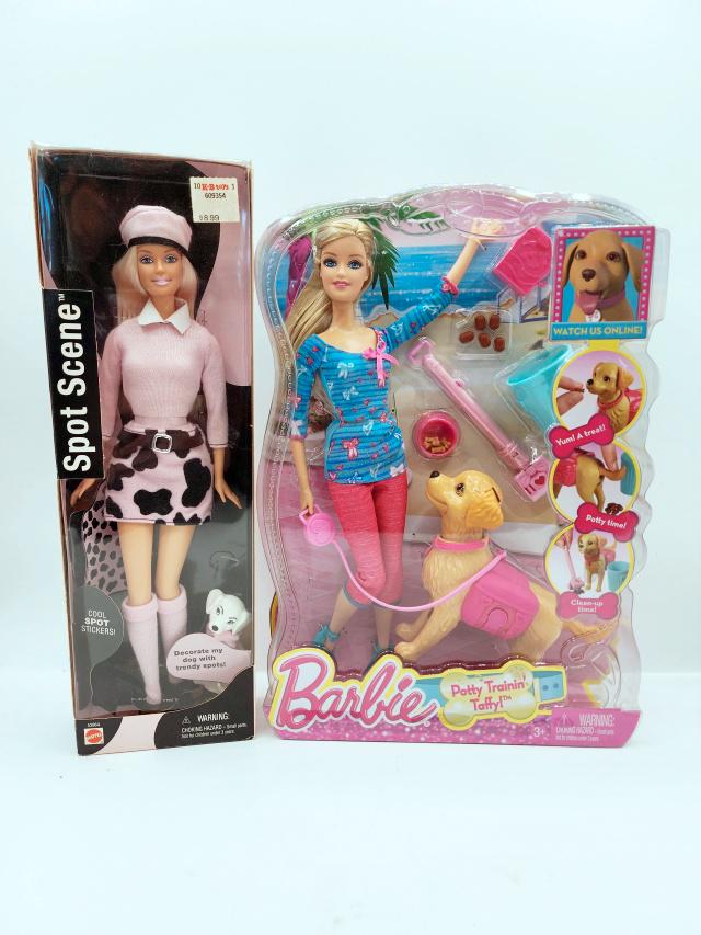 Barbie Doll Spot Scene With Dog