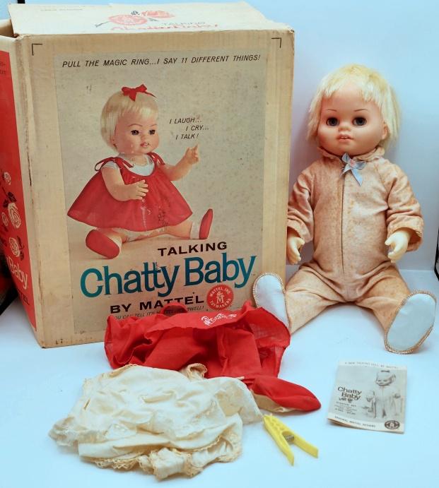 Vintage 1960s Talking Chatty Baby Doll Mattel (1 of 11)