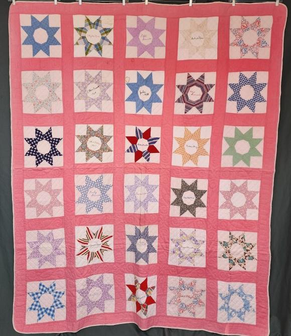 Vintage c1930s  Embroidered Signature Quilt (1 of 14)