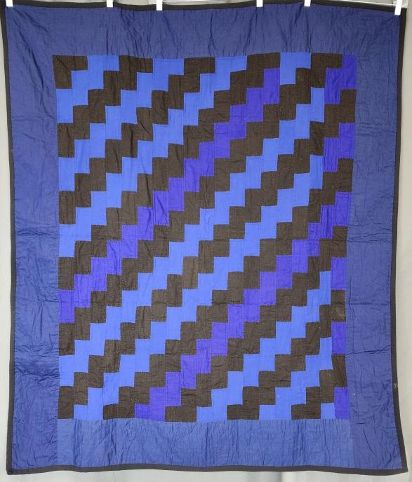c1950s Amish Streak of Lightning Crib Quilt (1 of 7)