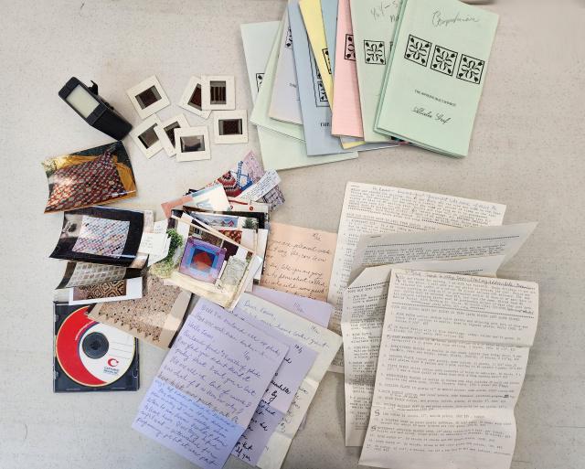 Group of Antique Quilt Ephemera: This is a group of Ephemera from the late 1980s to early 1990s related to the antique quilts sold in Lots 4-37. Antique and Vintage Quilts were through these catalogs, and photos. Also includes a grou