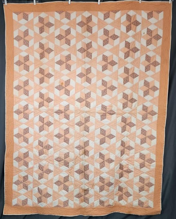 Vintage 1930s Six-Pointed Star Quilt (1 of 11)