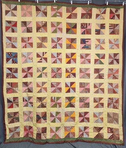 Antique c1870 Pinwheel Quilt (1 of 17)