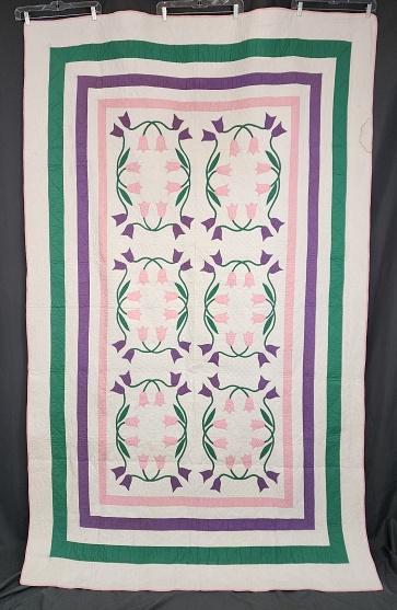 Vintage c1930 Marie Webster May Tulips Quilt (1 of 10)
