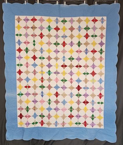 Vintage c1950 Star Kites Quilt (1 of 11)