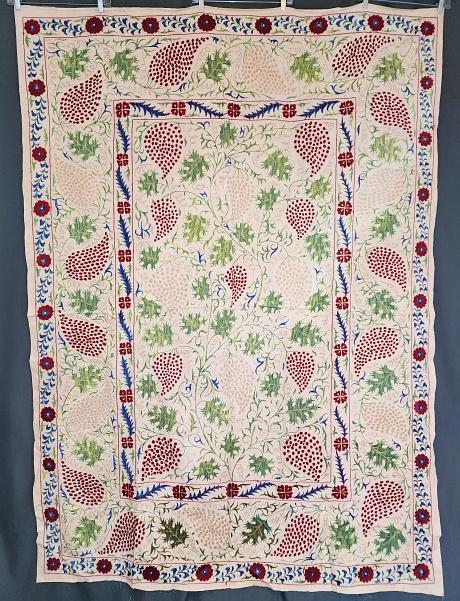 Vintage Ethnic Embroidered Bed Cover (1 of 9)