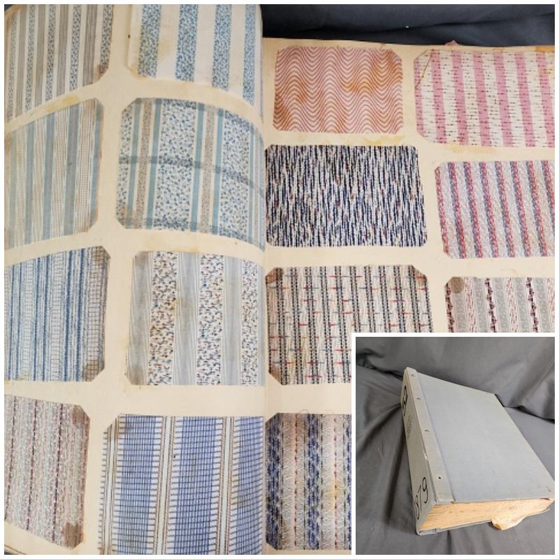Rare 19th Century Textile Sample Scrap Book I (1 of 20)