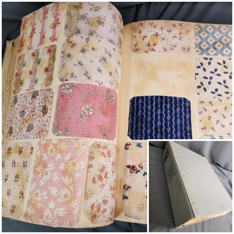 Rare 19th Century Textile Sample Scrap Book II (1 of 20)