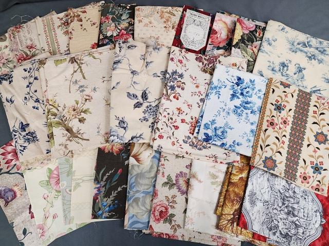 Group of 26 c1900s Large French Fabric Samples (1 of 12)