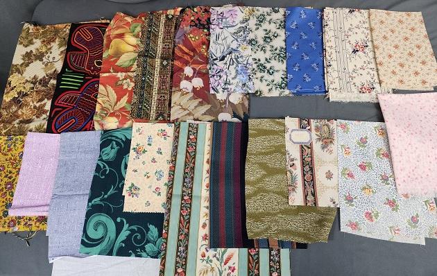 21 Misc Antique Fabric Samples (1 of 9)