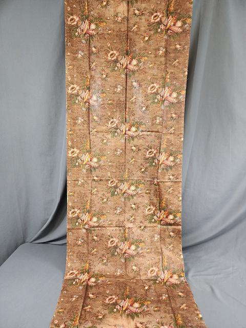 Antique c1830 English Chintz Fabric (1 of 8)