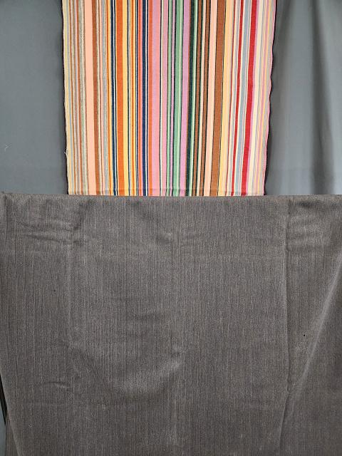Vintage Wool Carriage Blanket & A Striped Blanket (1 of 8)