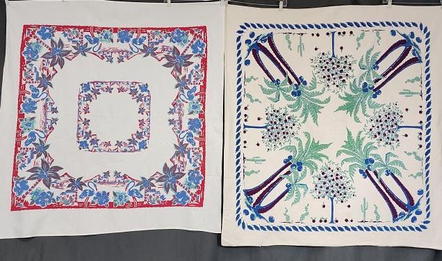 2 Vintage Printed Tablecloths with Palm Trees (1 of 10)