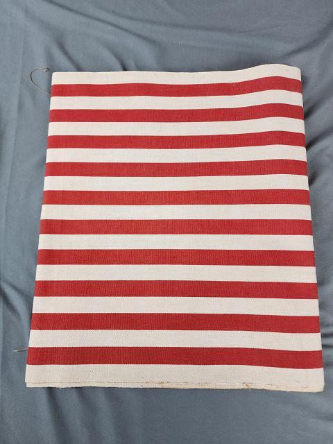 Antique Red and Natural Stripe Toweling - 6 yds (1 of 4)