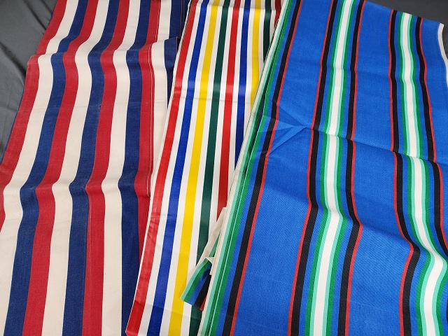 3 Vintage Striped Canvas Fabrics (1 of 6)