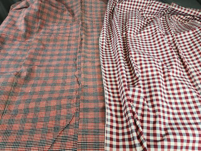 2 Vintage Red and Black Plaid Duvets - Linen (1 of 9)
