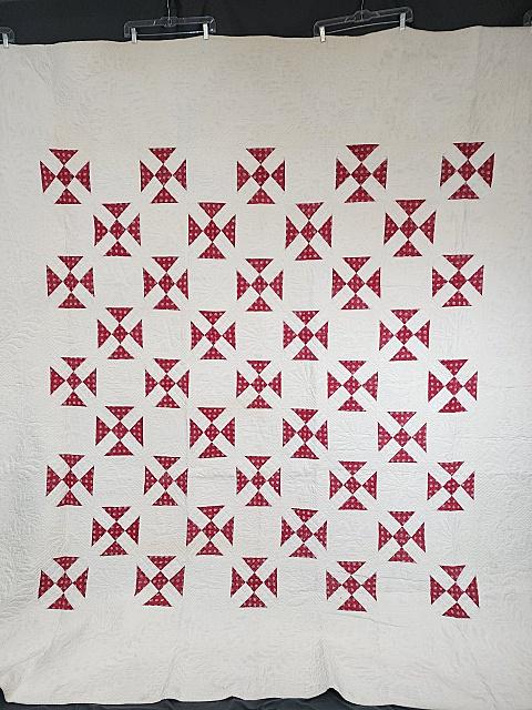Antique c1850 Shoofly Variation Quilt (1 of 16)