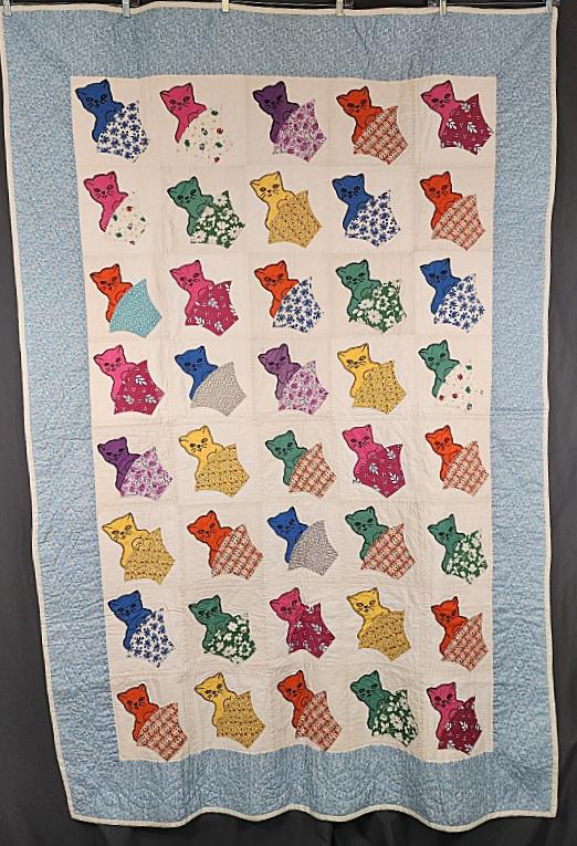 Vintage c1950 Cats in Baskets (1 of 7)