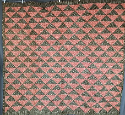 Antique c1880 Ocean Waves Quilt (1 of 7)