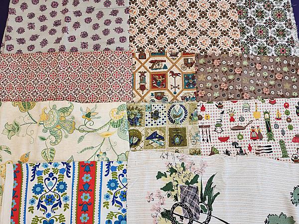 11 Vintage Home Decorator Fabrics 1960s-1970s (1 of 20)