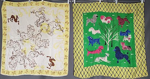 2 Vintage Silks Scarves - Tammis Keefe, Wesley Simpson (1 of 13)