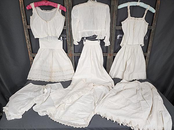 Antique Edwardian White Clothing Group - 9 Pcs (1 of 20)